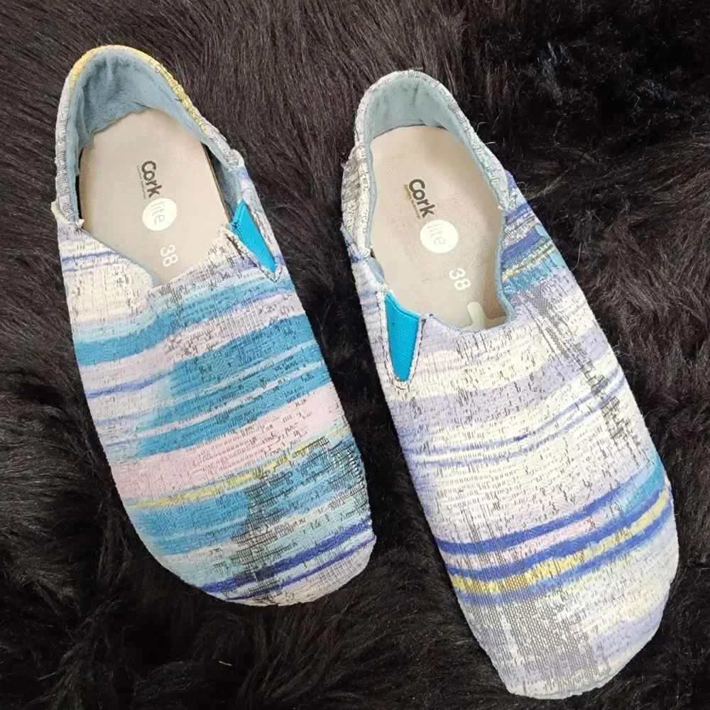 OTZ cork lite womens 38 (Womens 7.5) batik slip on shoes